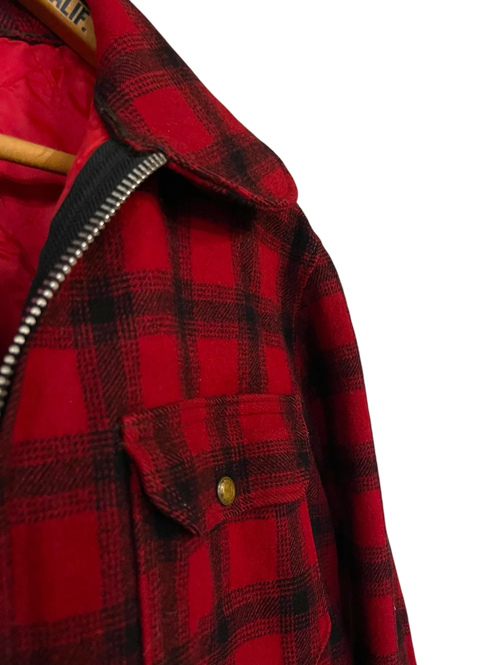 Vintage 1950s Woolrich Buffalo Plaid Jacket - Fully Lines, Zip